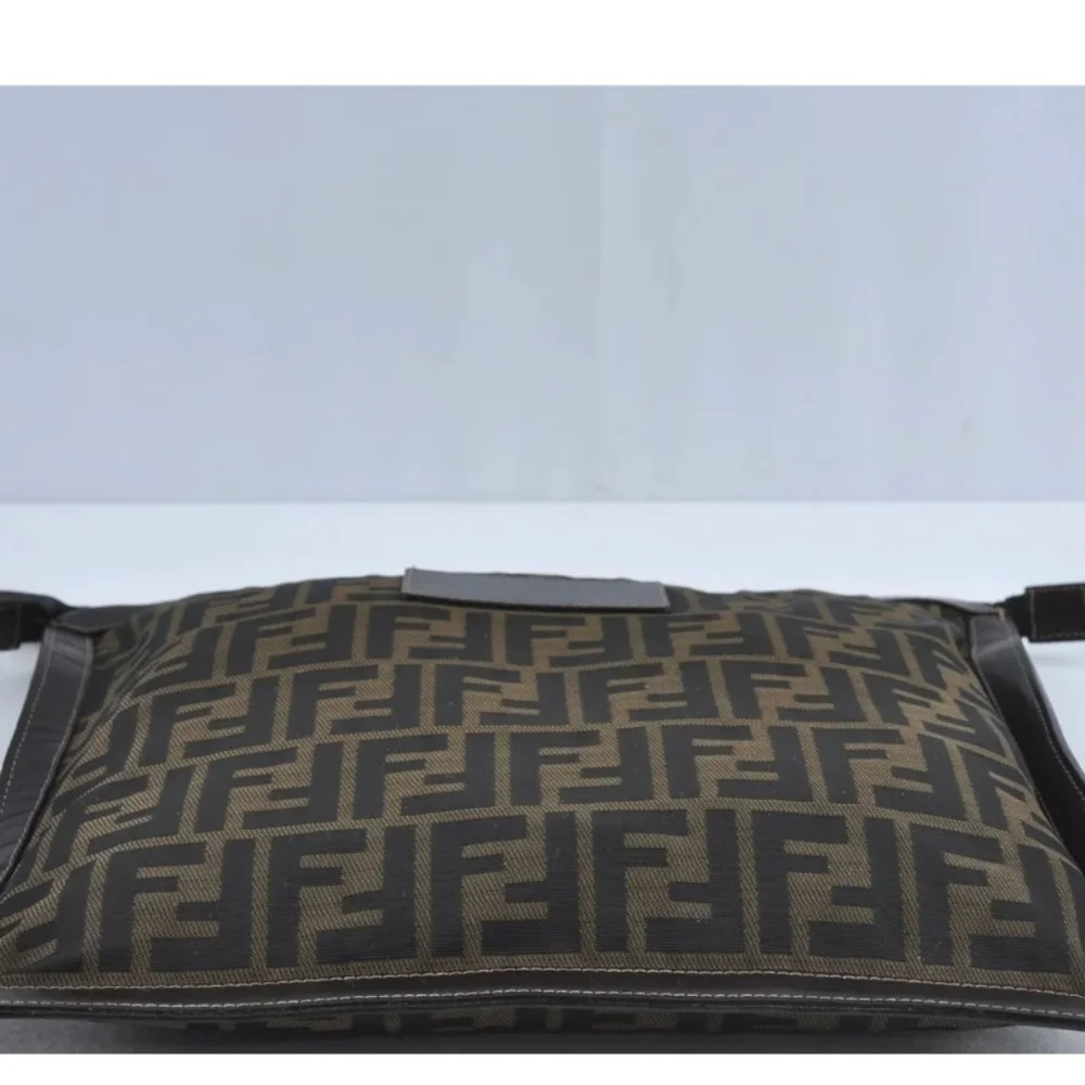 Authentic FENDI Zucca Clutch Nylon &  Leather clutch - Picture 3 of 9